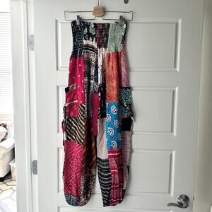 India Boutique Harem Patchwork Pants Sz S/M